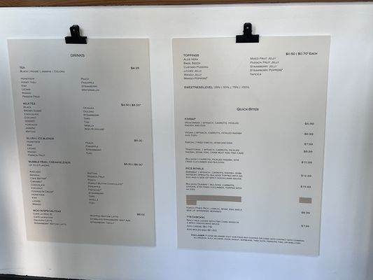 WOO RI TEAHOUSE menu 1